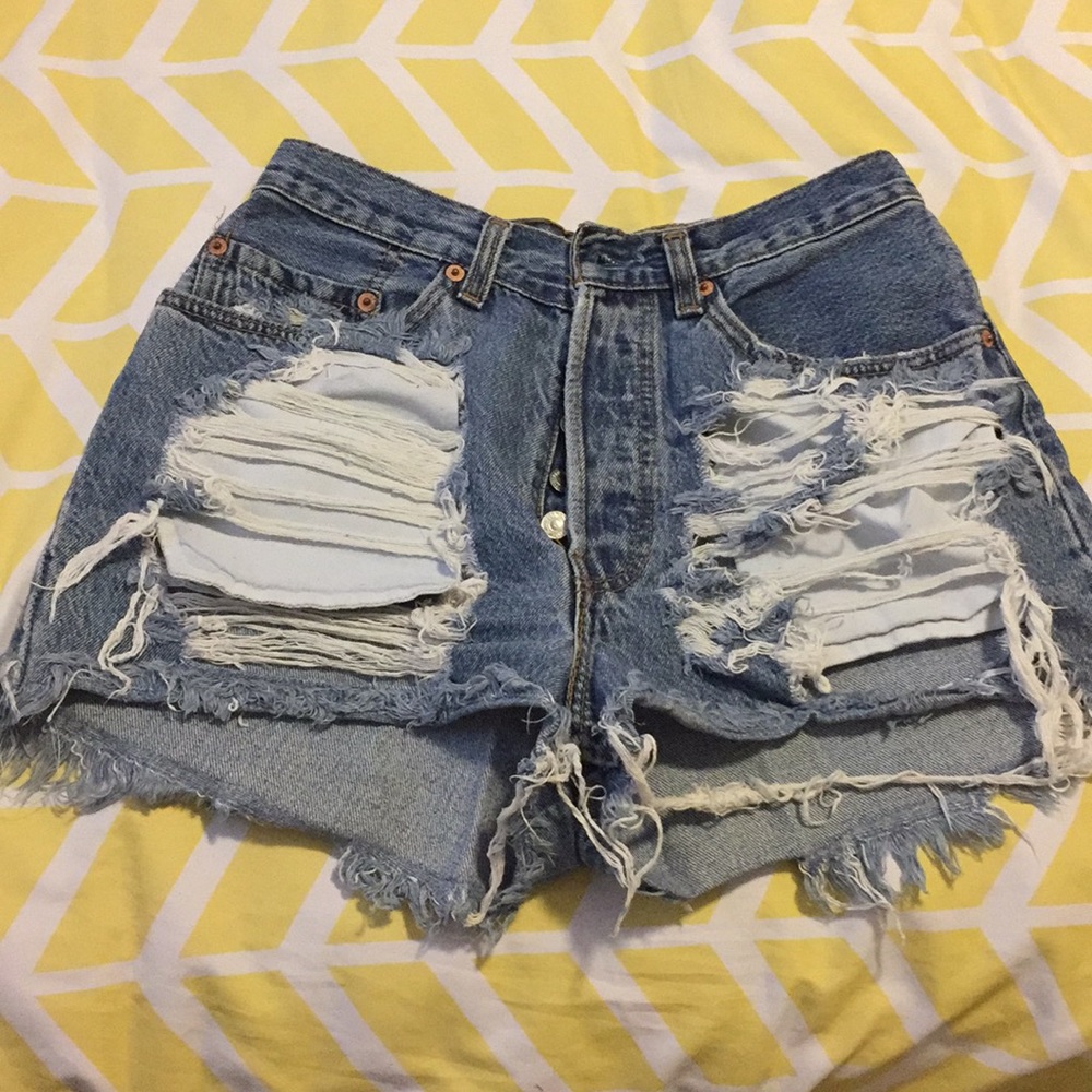 High rise vintage shorty shorts